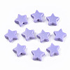Spray Painted Acrylic Beads MACR-T037-06-3