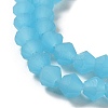 Imitation Jade Frosted Glass Bead Strands GLAA-F029-JM4mm-B03-3