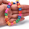 Handmade Polymer Clay Bead Strands CLAY-N006-73-7