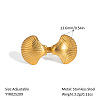 Ocean Themes Stainless Steel Adjustable Cuff Rings for Women LS-VG5206-8-1