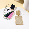 Rectangle Alloy Enamel Dangle Stud Earrings FS-WG25040-01-3