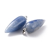 Dyed & Heated Natural Blue Aventurine Pointed Pendants G-F705-01U-P-3
