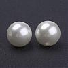 Creamy White Acrylic Imitation Pearl Round Beads for Chunky Kids Necklace X-PACR-20D-12-2