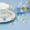 48Pcs 6 Colors Mini Cute Resin Octopus Ornament AJEW-FH0003-96-6