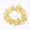 Natural Quartz Crystal Points Beads Strands G-K181-B05-2