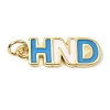 Brass Enamel Pendants KK-CBAA41C-17A-G-4