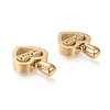 Mother's Day Ion Plating(IP) 304 Stainless Steel Pendants STAS-F253-01G-3