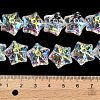 Electroplate Baking Paint Glass Beads Strands EGLA-K061-12A-6