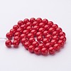 Natural Mashan Jade Round Beads Strands G-D263-8mm-XS31-3