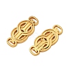 Brass Knot Links Connector Charms KK-F941-06G-2