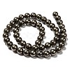 Natural Pyrite Beads Strands G-L031-8mm-01-3