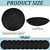 10Pcs Imitation Hemp Round Fascinator Hat Base for Millinery AJEW-BC0009-73-2