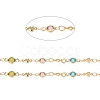 3.28 Feet Handmade Brass Heart Link Chains X-CHC-I034-05G-2