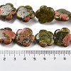 Natural Unakite Beads Strands G-F769-V01-02-5