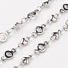 Tarnish Resistant 304 Stainless Steel Heart Chains X-CHS-K001-55-1