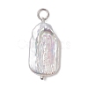 Natural Baroque Pearl Keshi Pearl Pendants PALLOY-JF04628-02-3
