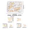 60Pcs 6 Style Brass Charms KK-FH0002-97-5