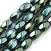Electroplated Synthetic Non-magnetic Hematite Beads Strands G-P545-G02-02H-1