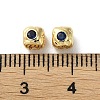 Brass Micro Pave Cubic Zirconia Beads KK-P256-09G-04-3