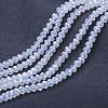 Electroplate Glass Beads Strands EGLA-A034-J8mm-B06-1