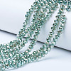 Electroplate Glass Beads Strands EGLA-A034-T2mm-C01-1
