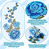 2Pcs 2 Styles Polyester Patches PATC-GA0001-34-4