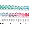 Transparent Painted Glass Beads Strands X1-DGLA-A034-T8mm-A11-3