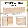 Rectangle Wooden Action Figures Display Stands AJEW-WH0460-089-3