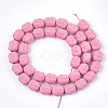Spray Painted Non-magnetic Synthetic Hematite Beads Strands G-T116-28-05-2