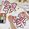 2Pcs 2 Colors Polyester Thread on Patches PATC-BC0001-28-3