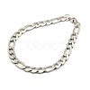 Tarnish Resistant Trendy 304 Stainless Steel Figaro Chain Bracelets STAS-A028-B016P-1