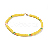 Handmade Polymer Clay Heishi Beads Choker Necklaces NJEW-JN02446-04-1