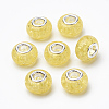 Crackle Resin European Beads RPDL-S012-B10-2