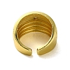 Brass with Cubic Zirconia Rings RJEW-B057-01G-03-3