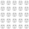30Pcs Alloy Beads FIND-BBC0005-16B-S-1