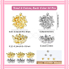 100Pcs 2 Colors Alloy Cabochons FIND-SC0022-09-2