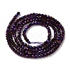 Electroplate Glass Beads Strands GLAA-H021-01A-FP09-4