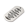 Anti-Tarnish 201 Stainless Steel Pendants STAS-R002-02P-10-2
