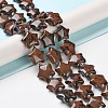 Natural Mahogany Obsidian Beads Strands G-NH0005-024-2