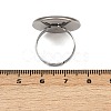 304 Stainless Steel Cuff Ring Components STAS-D372-06P-08-3