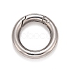 Non-Tarnish 304 Stainless Steel Spring Gate Rings X-STAS-M296-01P-A-1