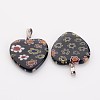 Handmade Millefiori Glass Pendants X-G23C9011-2
