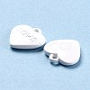 Heart Alloy Spray Painted Charms PALLOY-B005-01G-2