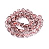Crackle Transparent Glass Beads Strands GLAA-N063-10mm-15-3