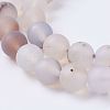 Natural Dendritic Agate Beads Strands G-P278-05-8mm-3