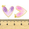 Brass Enamel Pendants KK-S401-16G-B-2