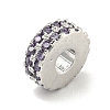 Rack Plating Brass with Cubic Zirconia Beads KK-B091-04A-3