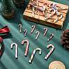60Pcs 10 Styles Christmas Theme Polymer Clay Artificial Candy Cane FIND-CJ0002-89-5