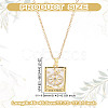 Brass with Cubic Zirconia Pendants Necklaces NJEW-LP0001-45M-G-2