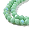 Electroplate Glass Beads Strands EGLA-A034-P8mm-B22-3